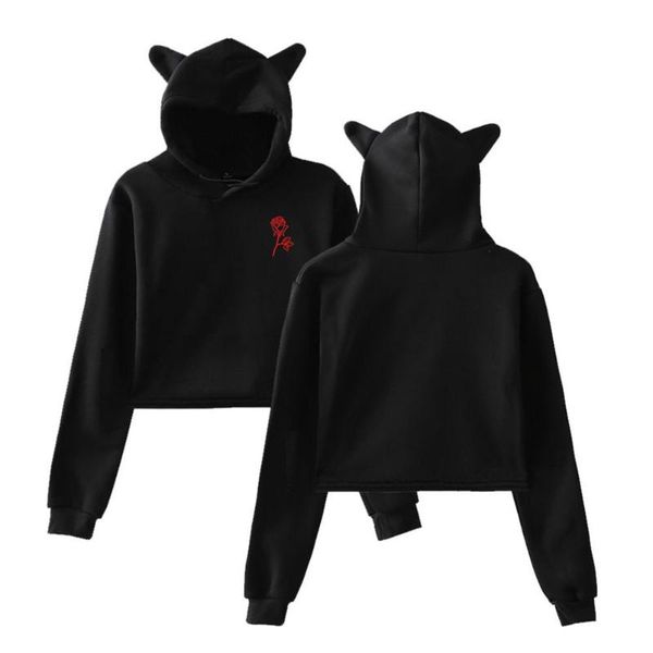 women's hoodies & sweatshirts 2021 short sweatshirt women fashion rose letter print pullover autumn long sleeve streetwear hip hop hara, Black
women's hoodies & sweatshirts 2021 short sweatshirt women fashion rose letter print pullover autumn long sleeve streetwear hip hop hara, Black