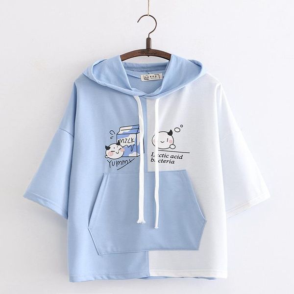 women's t-shirt summer harajuku kawaii short sleeve t shirt girls basic casual tee women loose funny cartoon anime print hooded, White
women's t-shirt summer harajuku kawaii short sleeve t shirt girls basic casual tee women loose funny cartoon anime print hooded, White