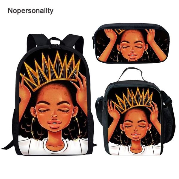backpack nopersonlity 3pcs/set children school backpacks art black queen african girls magic bookbags printing afro lady bagpack set
backpack nopersonlity 3pcs/set children school backpacks art black queen african girls magic bookbags printing afro lady bagpack set