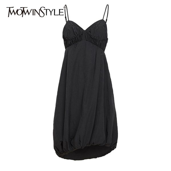 twotwinstyle black hollow out dress for women v neck sleeveless high waist hollow out midi sling dresses female fashion summer 210517, Black;gray
twotwinstyle black hollow out dress for women v neck sleeveless high waist hollow out midi sling dresses female fashion summer 210517, Black;gray