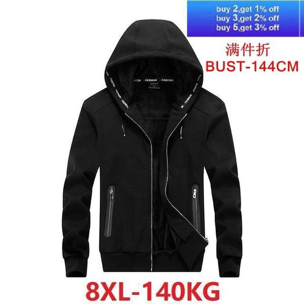 men's jackets large size hooded sweatshirt 5xl 6xl 7xl 8xl autumn and winter long sleeve loose zipper fleece casual black jacket, Black;brown
men's jackets large size hooded sweatshirt 5xl 6xl 7xl 8xl autumn and winter long sleeve loose zipper fleece casual black jacket, Black;brown