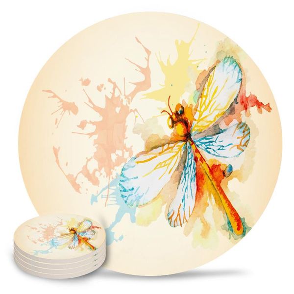 beautiful watercolor dragonfly coasters for cup dining table kitchen decor non slip home decoration accessories mats & pads
beautiful watercolor dragonfly coasters for cup dining table kitchen decor non slip home decoration accessories mats & pads