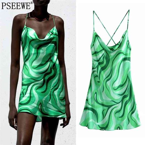 za dress woman green print short summer es backless slip mini beach women casual club night es 210623, Black;gray
za dress woman green print short summer es backless slip mini beach women casual club night es 210623, Black;gray
