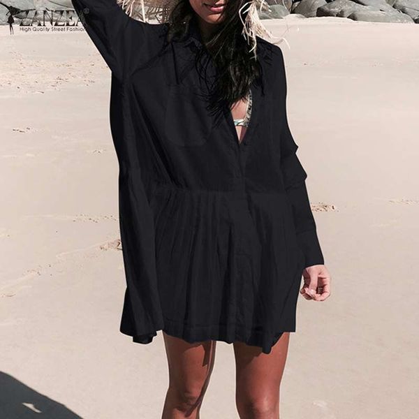casual dresses zanzea women shirt dress solid long sleeve sundress 2021 summer fashion mini vestidos female stitching robe oversiz, Black;gray
casual dresses zanzea women shirt dress solid long sleeve sundress 2021 summer fashion mini vestidos female stitching robe oversiz, Black;gray