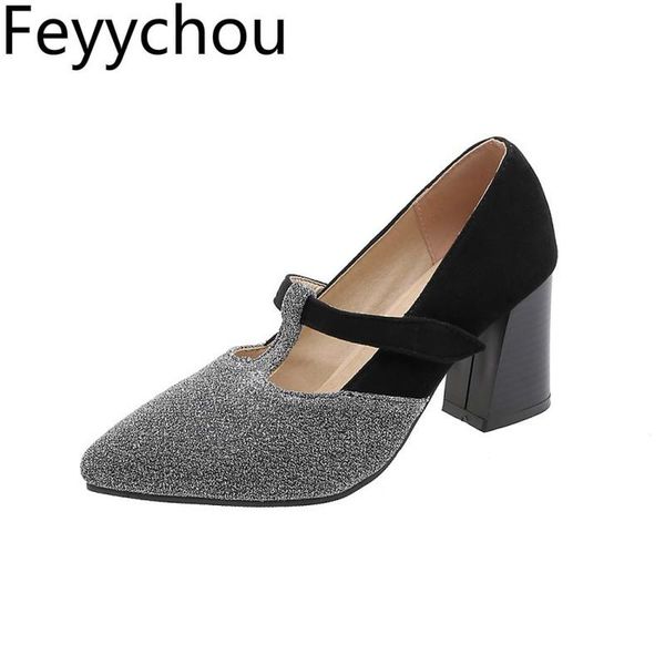 dress shoes women pumps high heels pointed toe flock t-strap thick heel mixed-colors 2021 fashion casual party red silver, Black
dress shoes women pumps high heels pointed toe flock t-strap thick heel mixed-colors 2021 fashion casual party red silver, Black