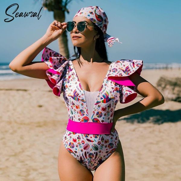 one piece swimsuit print floral ruffle backless net yarn swimwear women push up bathing suit beach wear monokini one-piece suits
one piece swimsuit print floral ruffle backless net yarn swimwear women push up bathing suit beach wear monokini one-piece suits