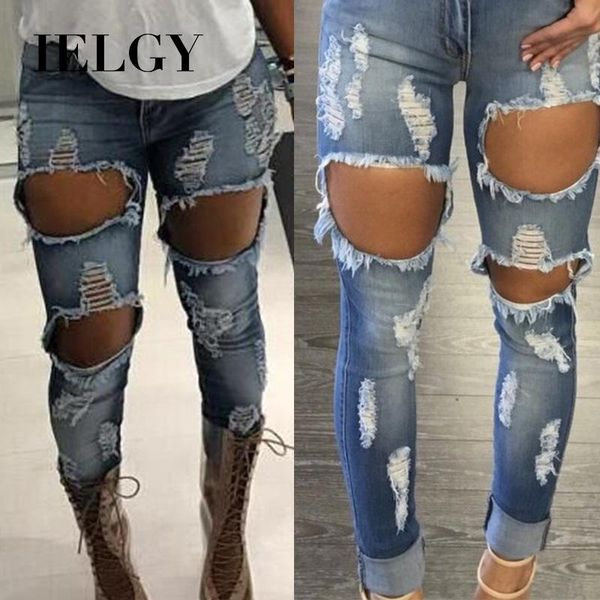 women's jeans ielgy big hole fashion hips trend comfortable slim blue feet wild trousers
women's jeans ielgy big hole fashion hips trend comfortable slim blue feet wild trousers