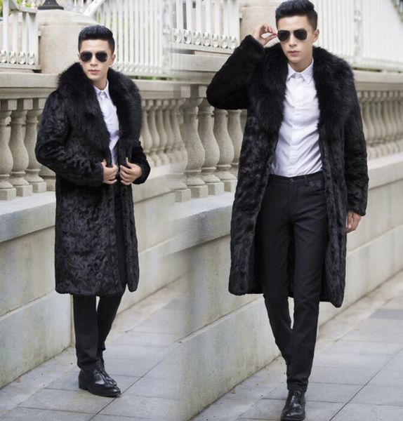 men's fur & faux autumn mink leather jacket mens winter thicken warm long coat men slim jackets jaqueta de couro fashion b76, Black
men's fur & faux autumn mink leather jacket mens winter thicken warm long coat men slim jackets jaqueta de couro fashion b76, Black