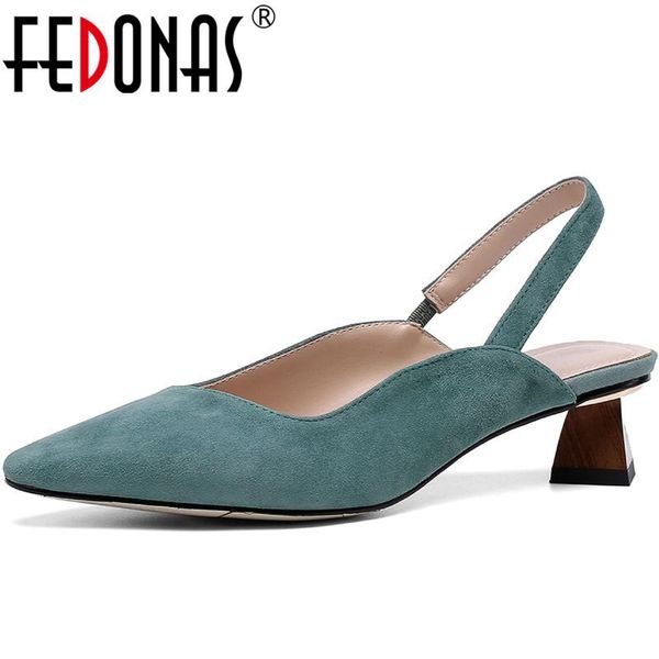 dress shoes fedonas kid suede leather elastic band women sandals back strap high heels pumps 2021 summer autumn party basic woman, Black
dress shoes fedonas kid suede leather elastic band women sandals back strap high heels pumps 2021 summer autumn party basic woman, Black