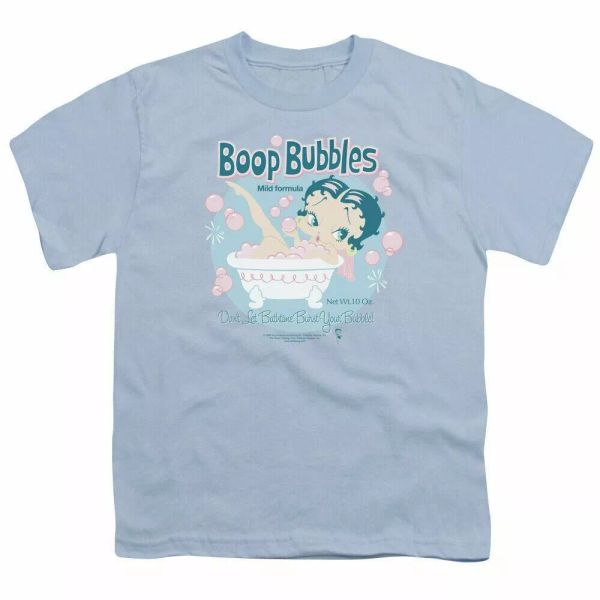 Betty Boop Boop Bubble Kids Youth T Shirt Licensed Cartoon Tee Light Blue, White;black
Betty Boop Boop Bubble Kids Youth T Shirt Licensed Cartoon Tee Light Blue, White;black