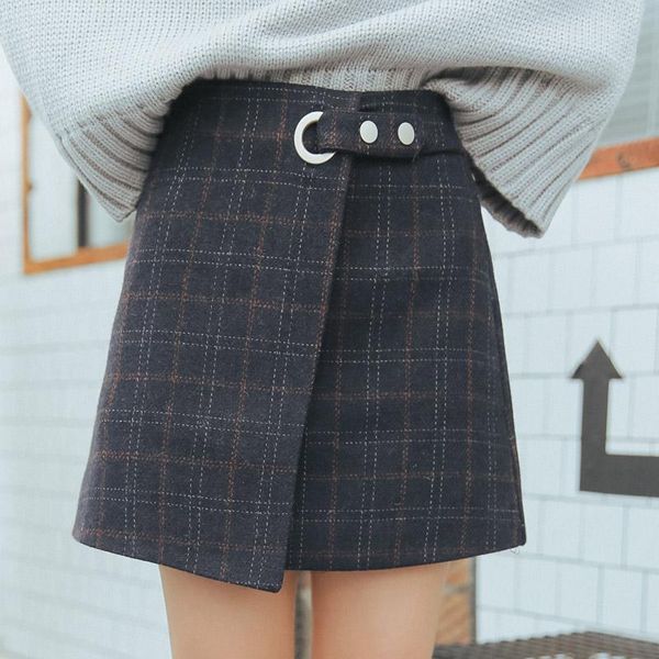 skirts autumn and winter women harajuku retro chic cute metal buckle irregular high waist student lattice skirt leisure, Black
skirts autumn and winter women harajuku retro chic cute metal buckle irregular high waist student lattice skirt leisure, Black