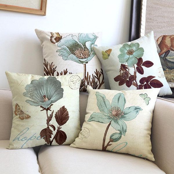 european style vintage postmark flowers floral pattern linen cotton throw pillow case home decorative sofa cushion cover 45x45cm cushion/dec
european style vintage postmark flowers floral pattern linen cotton throw pillow case home decorative sofa cushion cover 45x45cm cushion/dec