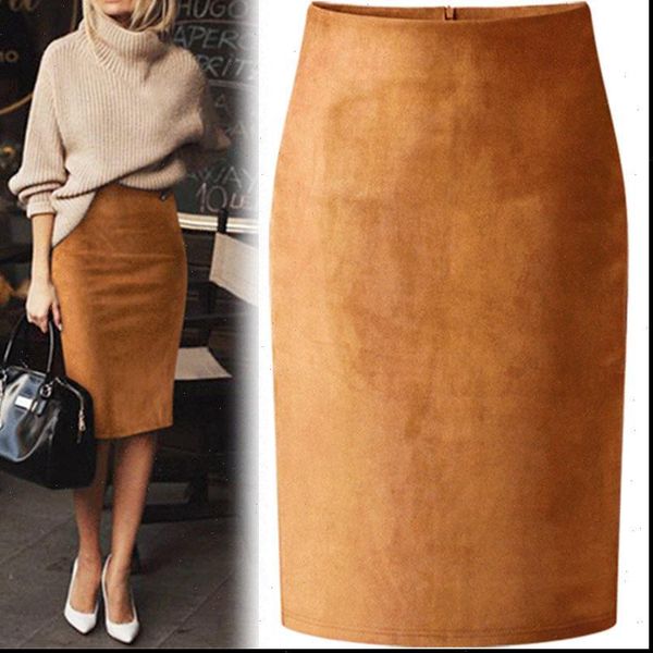 multi color suede midi women skirts pencil fashion elastic high waist office lady bodycon saias, Black
multi color suede midi women skirts pencil fashion elastic high waist office lady bodycon saias, Black