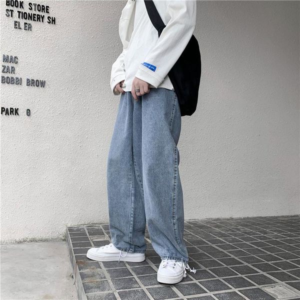men's jeans men wide leg denim pant loose straight baggy streetwear pants male trousers hip hop casual, Blue
men's jeans men wide leg denim pant loose straight baggy streetwear pants male trousers hip hop casual, Blue