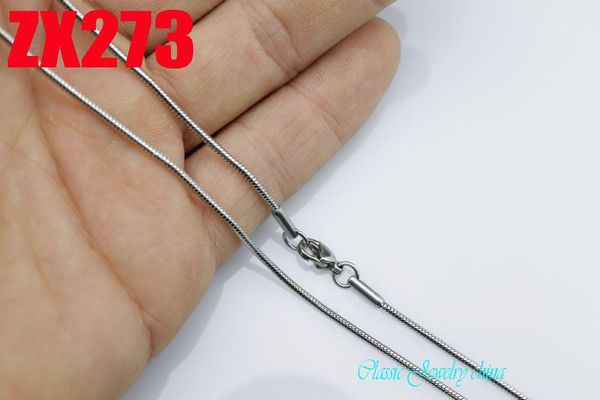 16"-38" length stainless steel necklace 2.0mm round snake chain fashion men's women jewelry chains 20pcs zx273, Silver
16"-38" length stainless steel necklace 2.0mm round snake chain fashion men's women jewelry chains 20pcs zx273, Silver
