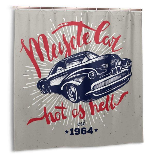 hower curtain, ucle car. retro claic a ercian car bath curtain et with hook