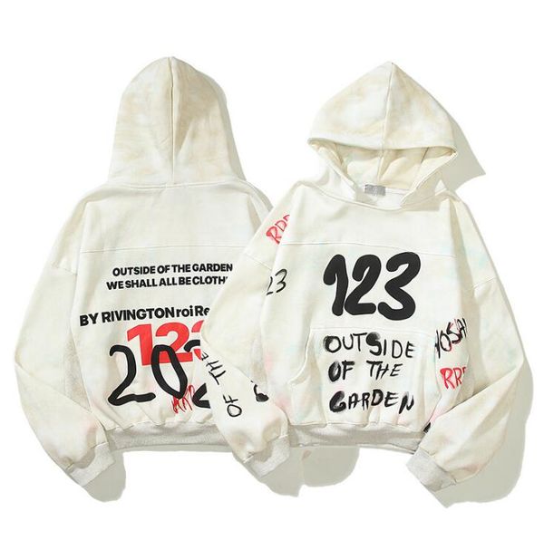 123 hoodies for men women sweatshirts fleece hip hop hoodie, Black