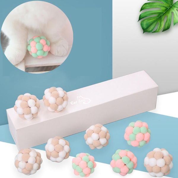 cat toys colorful plush bell ball 6pcs/set interactive scratching toy handmade bouncy balls kitten chew molar pet supplies
cat toys colorful plush bell ball 6pcs/set interactive scratching toy handmade bouncy balls kitten chew molar pet supplies