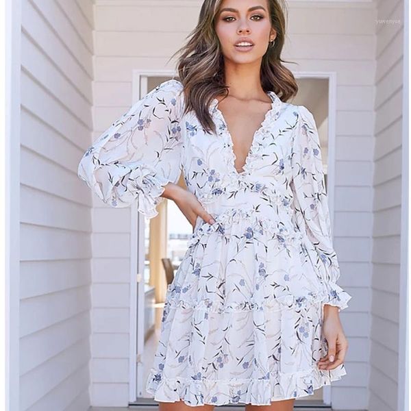 casual dresses summer plus size boho dress chiffon long sleeved ruffle design fashion print beach party a line mini female, Black;gray
casual dresses summer plus size boho dress chiffon long sleeved ruffle design fashion print beach party a line mini female, Black;gray