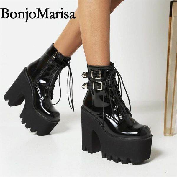 boots bonjomarisa brand deisgn luxury platform chunky high heels punk motorcycle combat for women buckle zipper shoes, Black
boots bonjomarisa brand deisgn luxury platform chunky high heels punk motorcycle combat for women buckle zipper shoes, Black
