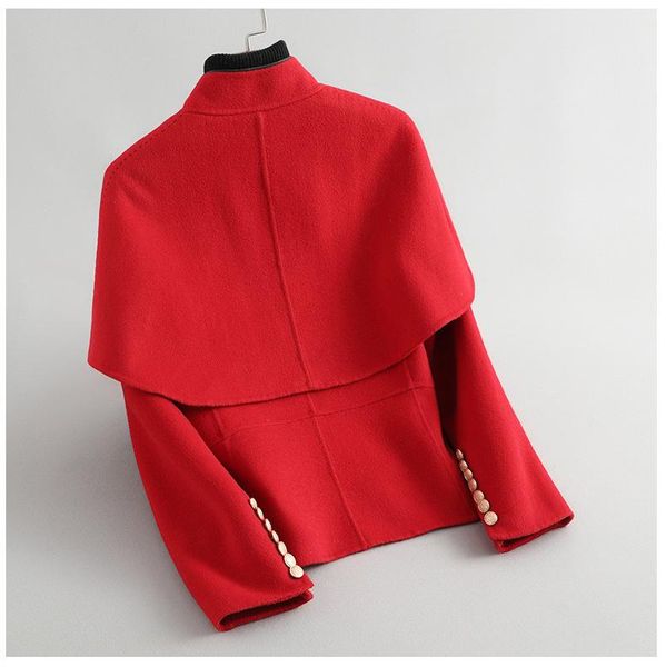 women's wool & blends elegant ladies 100% coat female spring autumn manteau femme hiver 2021 korean vintage office blend woolen jacket, Black
women's wool & blends elegant ladies 100% coat female spring autumn manteau femme hiver 2021 korean vintage office blend woolen jacket, Black