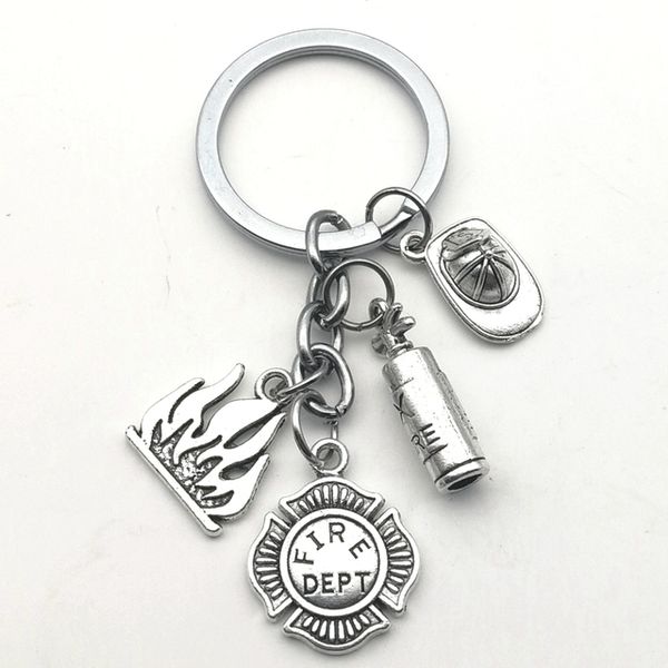 new fire extinguisher flame keychain/firemen hero key ring gift creative firefighter gift fasion jewellery, Silver
new fire extinguisher flame keychain/firemen hero key ring gift creative firefighter gift fasion jewellery, Silver