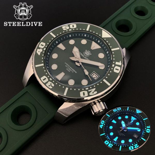 wristwatches steeldive 200m profession dive watch full automatic mechanical diving nh35 man c3 super luminous diver, Slivery;brown
wristwatches steeldive 200m profession dive watch full automatic mechanical diving nh35 man c3 super luminous diver, Slivery;brown