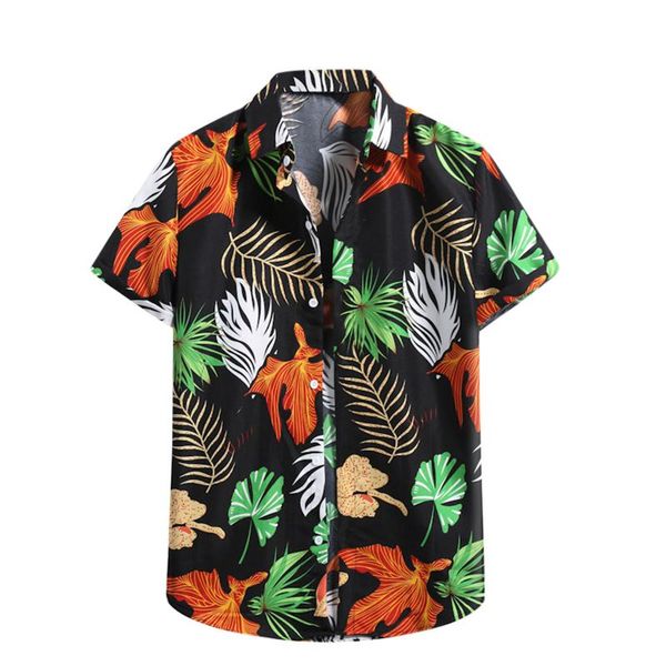 men's casual shirts summer fashion retro print loose hawaiian leaf shirt t-shirt turnn down collar short sleeve male, White;black
men's casual shirts summer fashion retro print loose hawaiian leaf shirt t-shirt turnn down collar short sleeve male, White;black