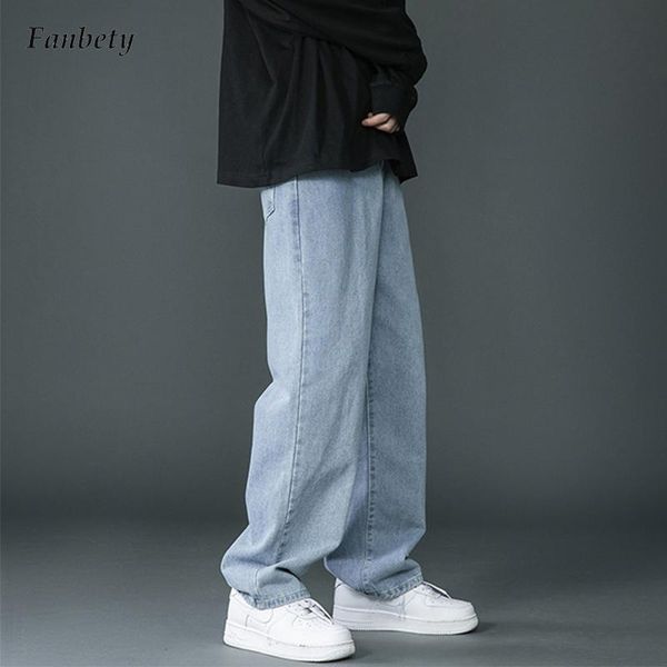 men's jeans mens clothing design solid denim trousers harajuku mid waist pants all-match autumn spring casual loose straight, Blue
men's jeans mens clothing design solid denim trousers harajuku mid waist pants all-match autumn spring casual loose straight, Blue