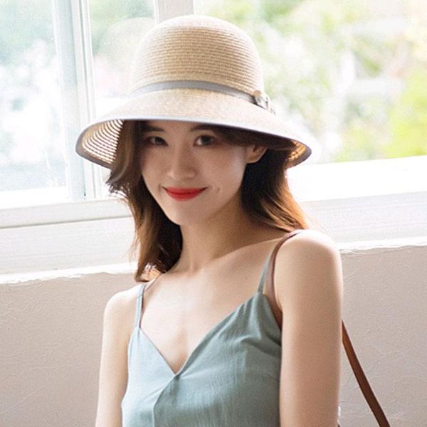 wide brim hats korean fisherman hat summer outdoor sports breathable sunscreen sun sea beach visor female straw cap bucket, Blue;gray
wide brim hats korean fisherman hat summer outdoor sports breathable sunscreen sun sea beach visor female straw cap bucket, Blue;gray