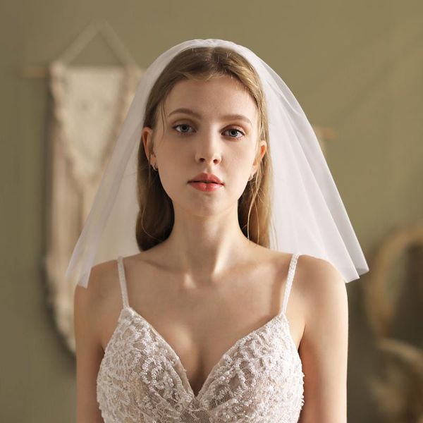 bridal veils elegant simple shoulder length wedding veil soft tulle headdress with comb for travel studio po prop daily life v805, Black
bridal veils elegant simple shoulder length wedding veil soft tulle headdress with comb for travel studio po prop daily life v805, Black