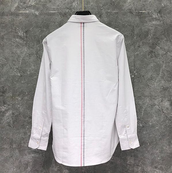 shirt fashion tb thom brand shirts men long sleeve casual shirt turn down collar oxford back stripes white men's clothing, White;black
shirt fashion tb thom brand shirts men long sleeve casual shirt turn down collar oxford back stripes white men's clothing, White;black