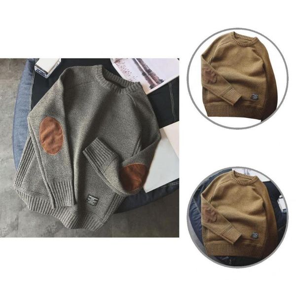 men's sweaters men sweater long sleeve clothing loose crewneck patchwork winter male for daily wear, White;black
men's sweaters men sweater long sleeve clothing loose crewneck patchwork winter male for daily wear, White;black