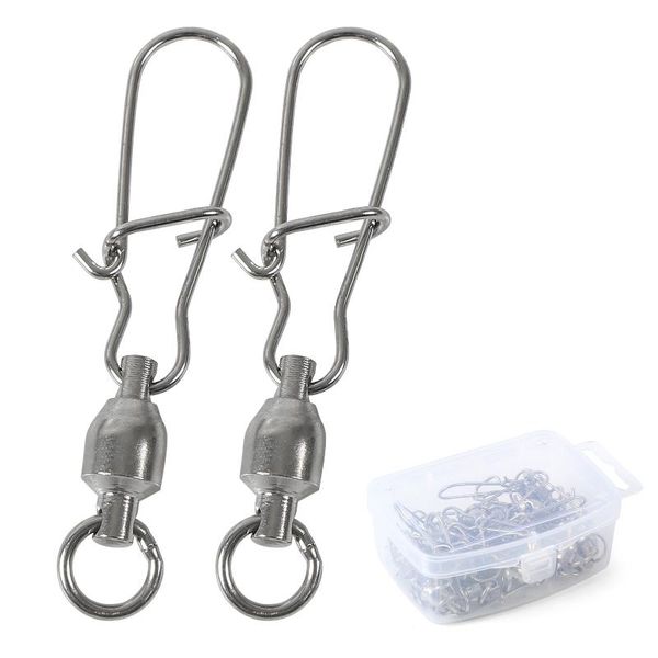 25pcs/box fishing swivel snap connector rolling ball bearing pin swivels tackle fishhook lure accessories
25pcs/box fishing swivel snap connector rolling ball bearing pin swivels tackle fishhook lure accessories