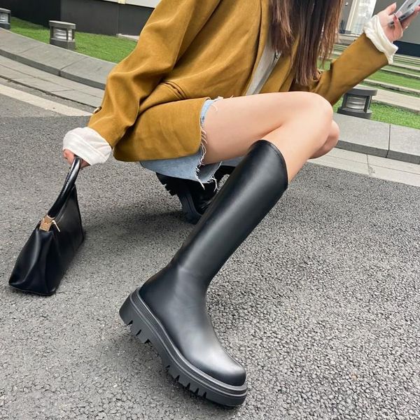 boots women shoes 2021 winter flat heels platform mid-calf motorcycle for big size 33-43, Black
boots women shoes 2021 winter flat heels platform mid-calf motorcycle for big size 33-43, Black