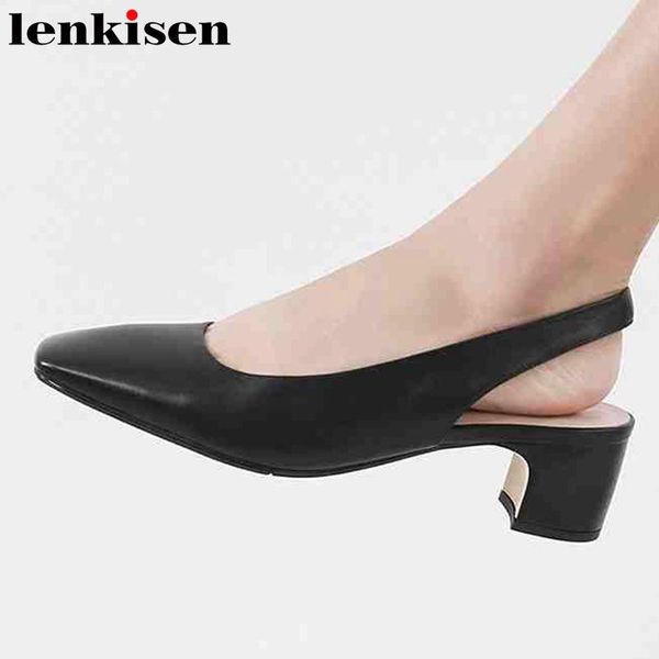 dress shoes lenkisen simple style full grain leather three colors square toe med heels office lady women pumps l78, Black
dress shoes lenkisen simple style full grain leather three colors square toe med heels office lady women pumps l78, Black