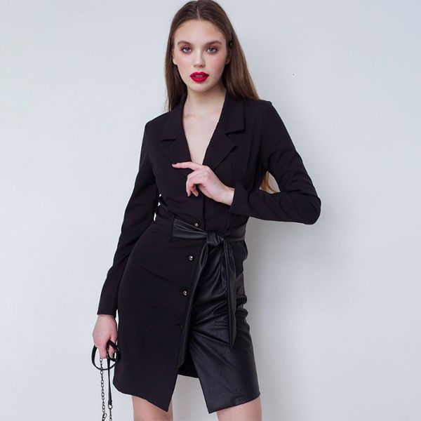 casual dresses women pu leather sheath party ladies long sleeve v neck elegant bow tie new mini vintage vestidos qpu5, Black;gray
casual dresses women pu leather sheath party ladies long sleeve v neck elegant bow tie new mini vintage vestidos qpu5, Black;gray