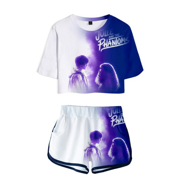 men's t-shirts fashion julie & the phantoms 3d print girls dew navel two piece set women short sleeve crop t-shirts+shorts tracksuit, White;black
men's t-shirts fashion julie & the phantoms 3d print girls dew navel two piece set women short sleeve crop t-shirts+shorts tracksuit, White;black