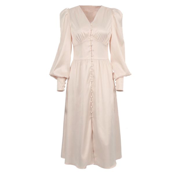 minimalist long sleeve v-neck chic casual ladies robe korea vestido pink brown satin lantern dress 16w79620 210510, Black;gray
minimalist long sleeve v-neck chic casual ladies robe korea vestido pink brown satin lantern dress 16w79620 210510, Black;gray