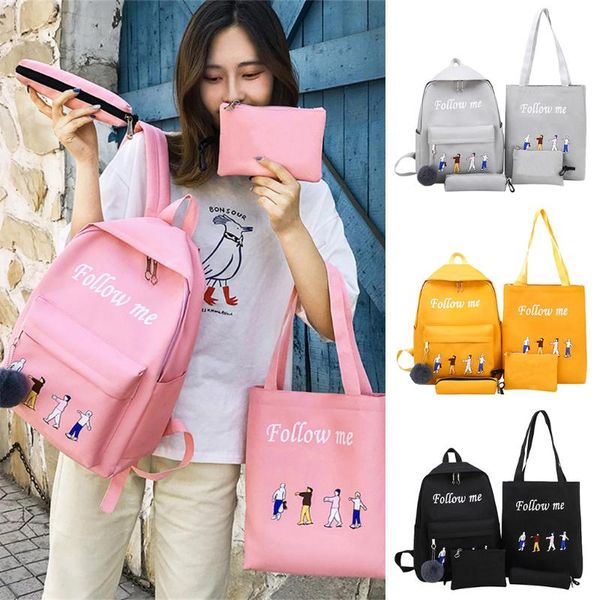 backpack women's 4-piece set, cute cartoon alphabet casual backpack, large capacity travel and leisure backpack#g30
backpack women's 4-piece set, cute cartoon alphabet casual backpack, large capacity travel and leisure backpack#g30