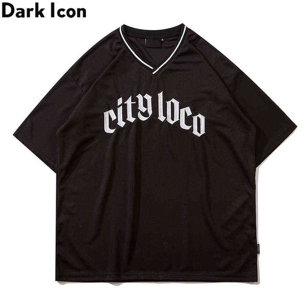 letters embroidery mesh material v-neck men's t-shirt streetwear tshirts for man black white tee shirts 210603, White;black
letters embroidery mesh material v-neck men's t-shirt streetwear tshirts for man black white tee shirts 210603, White;black