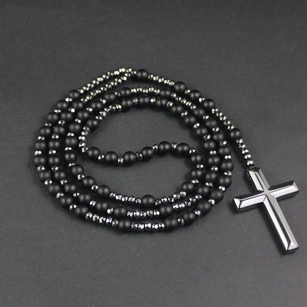 pendant necklaces natural frosted agate tiger eye stone with cross mini gemstone necklace christ rosary meditation jewelry, Silver
pendant necklaces natural frosted agate tiger eye stone with cross mini gemstone necklace christ rosary meditation jewelry, Silver