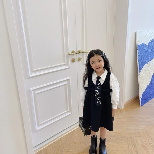 clothing sets girls autumn suit children shirt + vest dress two-piece girl clothes outfits fashion, White
clothing sets girls autumn suit children shirt + vest dress two-piece girl clothes outfits fashion, White