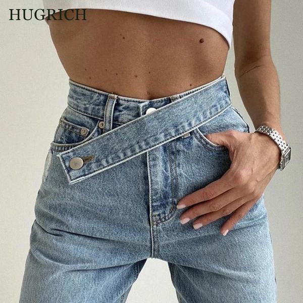 autumn women's fashion retro jeans belt design high waist straight leg wide denim trousers casual, Blue
autumn women's fashion retro jeans belt design high waist straight leg wide denim trousers casual, Blue