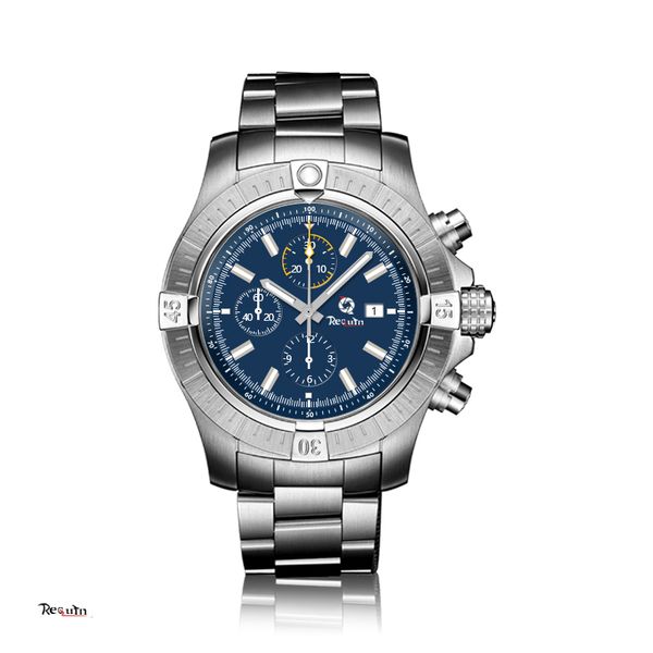 men's quartz mechanical chronograph watch 316 stainless steel silver white case calendar blue dial brand requin strap avenger, Slivery;brown
men's quartz mechanical chronograph watch 316 stainless steel silver white case calendar blue dial brand requin strap avenger, Slivery;brown