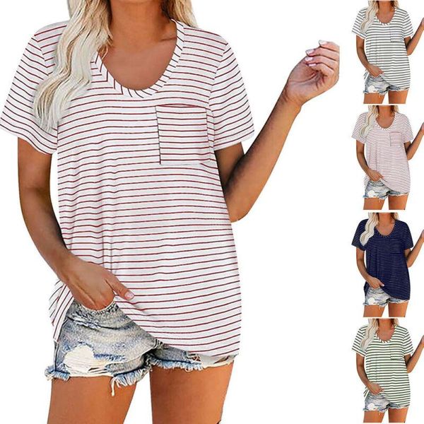 women's t-shirt vicabo women shirts t shirt casual summer 2021 daily pocket slim fit woman striped, White
women's t-shirt vicabo women shirts t shirt casual summer 2021 daily pocket slim fit woman striped, White