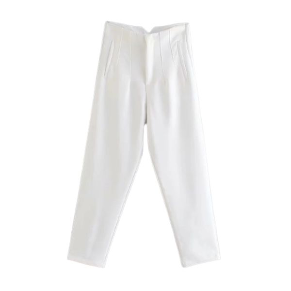 za pants spring casual chic women pantss fashion high-waist office street 210531, Black;white
za pants spring casual chic women pantss fashion high-waist office street 210531, Black;white