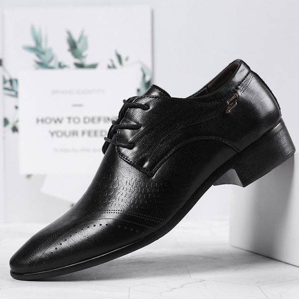 dress shoes business formal leather shoe pointed toe fashion buckle office footwear big size male party wedding, Black
dress shoes business formal leather shoe pointed toe fashion buckle office footwear big size male party wedding, Black