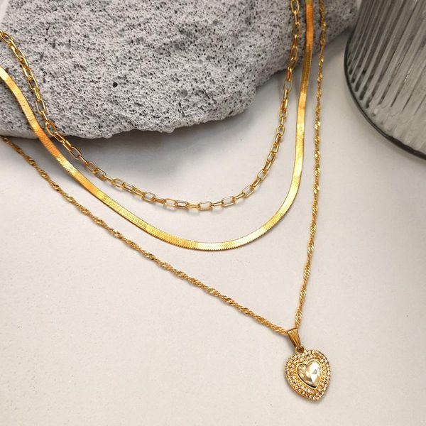 chains just feel multilayer shiny heart crystal pendant necklace for women gold color metal link chain choker boho jewelry, Silver
chains just feel multilayer shiny heart crystal pendant necklace for women gold color metal link chain choker boho jewelry, Silver