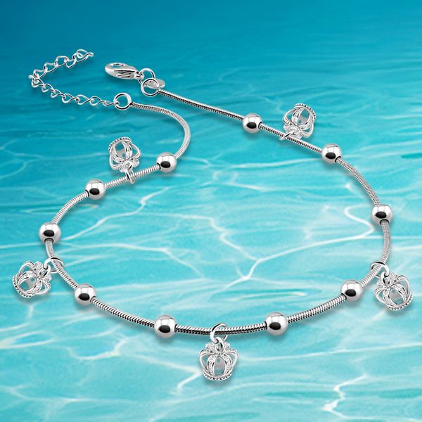 new fashion princess crown anklet leg chain bracelet foot jewelry sterling silver women summer beach party charm gift, Red;blue
new fashion princess crown anklet leg chain bracelet foot jewelry sterling silver women summer beach party charm gift, Red;blue